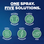 Downy Wrinkle Releaser Spray | All In One Wrinkle Release Spray, Odor Eliminator, Static Remover | Fabric Refresher & Ironing Aid for Clothes | 16.9 Fl Oz (Pack of 2) & 3 FL Oz, Crisp Linen Scent