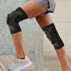 JIUFENTIAN Copper Knee Braces for Arthritis Pain (2 pack)- Professional Knee Suppot with Side Stabilizers - Breathable Compression Sleeves for Pain Relief & Stability (Arthritis, Gym, Work)-Large
