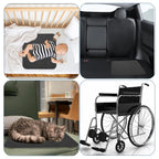Waterproof Chair Pads for Incontinence, 4 Pack Reusable Seat Protector Pads 22" x 21", Washable Chair Protector Seat Cover, Non-Slip Absorbent Incontinence Pad for Bed, Wheelchair, Kid & Pet - Black