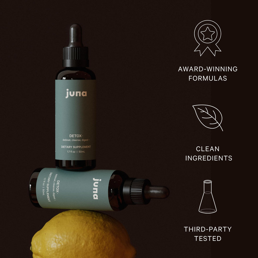 Juna Chlorophyll Liquid Drops (2-Pack) - 3X Potency Concentration - Detox, Debloat, Cleanse, Internal Deodorant, Energy & Cellular Support Supplement - Fresh Minty Lemon Taste