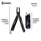 Gerber Gear Dime 12-in-1 Mini EDC Multitool - Needle Nose Pliers, Pocket Knife, Keychain, Bottle Opener - EDC Gear and Equipment - Green
