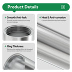 TAISHER 1PCS Stainless Steel Pipe Fittings, 1-1/2" NPT Female x 1-1/2" NPT Female Threaded, 4" Length Nipple Cast Pipe