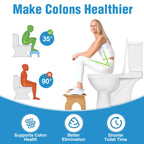 Bamboo Toilet Stool for Bathroom, 7 Inches Foldable Poop Stool with Non-Slip Pads