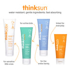 Thinksport SPF 50+ Mineral Sunscreen Spray, All Sheer, 6 Fl Oz – Natural, Water Resistant Body Sun Protection, Vegan & Reef Safe