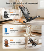 VOCIC Electric Chair Lift with Large Wheels, Ultra-Compact Chair Lift with T-Stabilized Base, Easy Mobility Design for Women & Seniors, Helps Stand from Floor, Supports 350 LBS, AX25