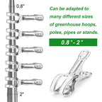 Samhopo 24 Pack Large Garden Clips for Netting, Clamps with 2''Jaw Opening