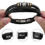 Larvincy To My Son Bracelet From Mom Dad, Wedding Birthday Graduation Gifts