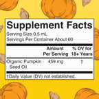 MaryRuth Organics Pumpkin Seed Oil Cold Pressed | 2 Month Supply | USDA Organic Pumpkin Seed Liquid Drops for Men and Women | Urinary Health in Men | Sugar Free | Vegan | Non-GMO | 60 Servings