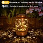 2Pack Solar Lights Solar Lanterns Outdoor Waterproof - Butterfly Garden Decor Birthday Gifts for Women Mom Grandma Butterflies Decoration Outside for Yard, Patio, Backyard, Porch