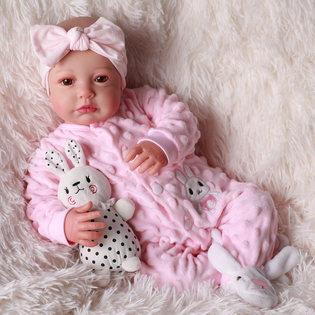 BABESIDE Reborn Baby Dolls - 20-inch Cute Soft Vinyl Realistic Baby Doll Real Life Baby Dolls with Complete Accessories Perfect for Cuddling, Playtime, and Gift Giving