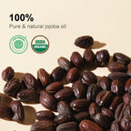 Yoken Pure Jojoba Oil Organic USDA Certified 16 fl oz, 100% Natural Jojoba Oil for Hair, Skin & Face, Cold Pressed Unrefined, Deeply Body Moisturizer Jojoba Carrier Oils for Essential oil Mixing