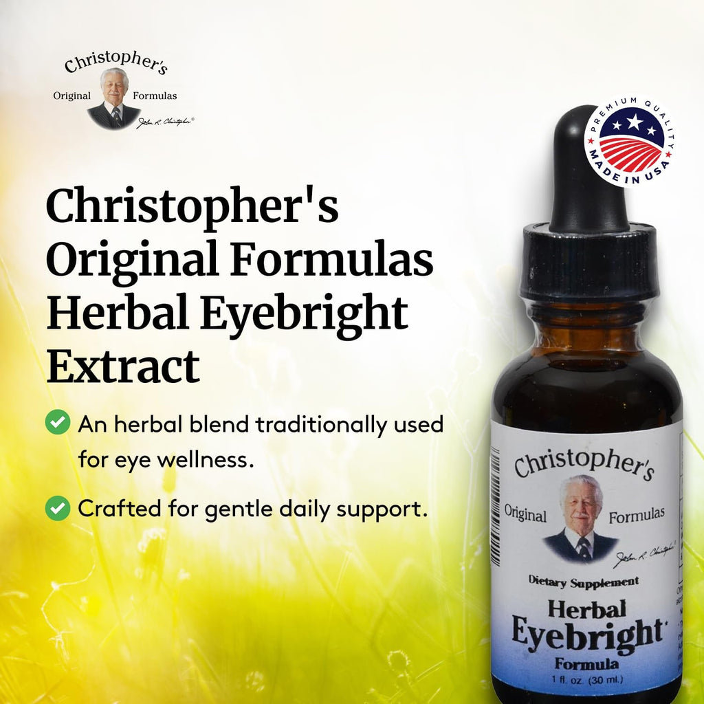 Christopher's Original Formulas Herbal Eyebright, 1 fl oz - Natural Eye Wellness