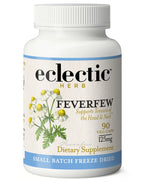 Eclectic Herb - Feverfew Capsules | Support for Head & Neck Tension | Herbal Supplement | US-Grown, Vegan, Non-GMO, Gluten Free (90 CT | 125 mg)