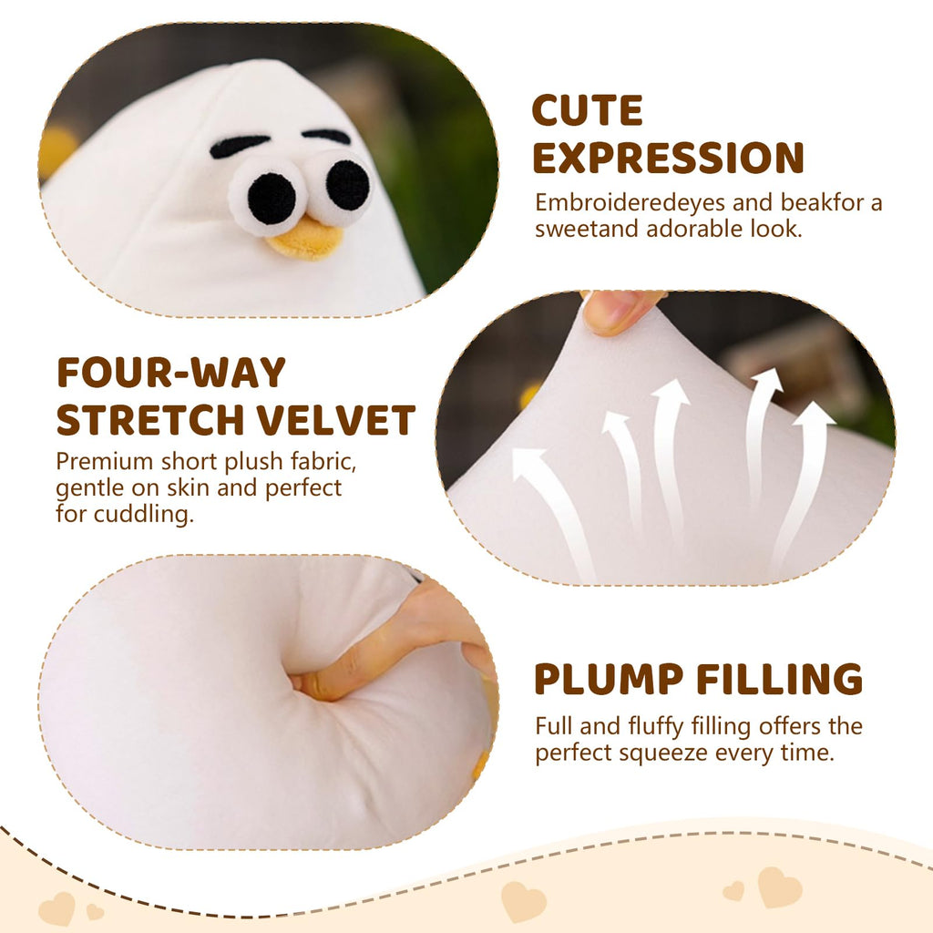 DEYI Simulation Mother Hen Doll, Funny Fat Chicken Plush Toys 26cm