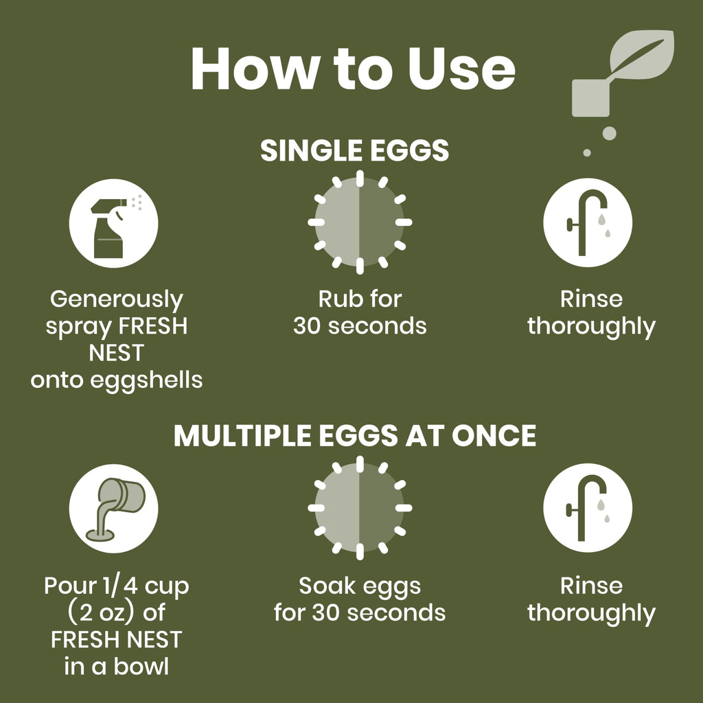 Good Salt Pet Fresh Nest Egg Wash, Natural Cleaner for Freshly Laid Eggs, Made in the USA, 1 Gallon Bottle