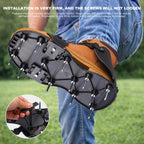 Qdreclod Aeration Shoes for Lawn, Lawn Aerator Shoes for Grass, Stainless Steel Spikes with Adjustable Straps for Garden, Grass Aeration, Floor Paintin