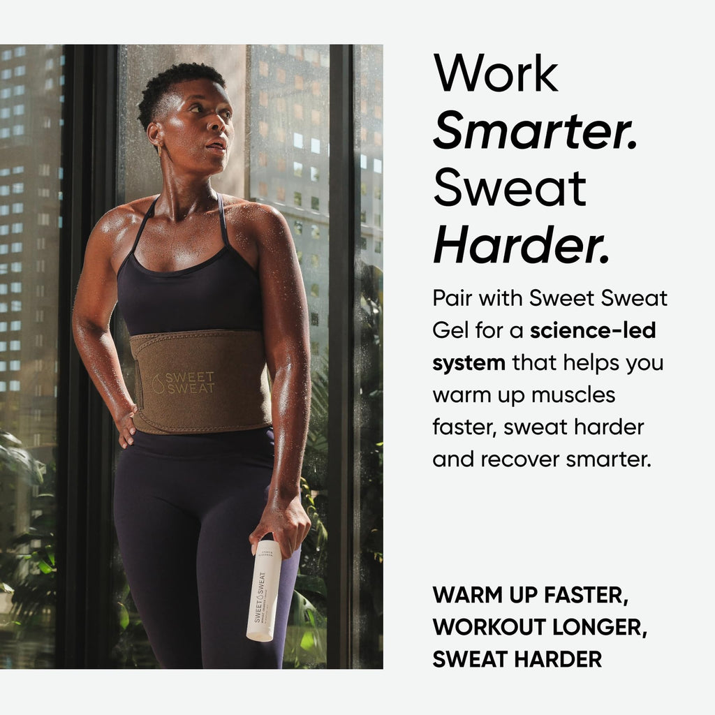 Sports Research Sweet Sweat Waist Trimmer (Core Series) - Premium Sweat Enhancing Fitness Band for Women & Men - Adjustable Fit �� Latex-Free Neoprene - Matte Green, Large