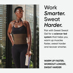 Sports Research Sweet Sweat Waist Trimmer (Core Series) - Premium Sweat Enhancing Fitness Band for Women & Men - Adjustable Fit �� Latex-Free Neoprene - Matte Green, Small