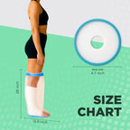 100% Waterproof Adult Cast Covers for Shower Leg, Resuable 28" Long,Easy to wear, Cast shower cover leg,foot bag for showering, post surgery waterproof foot boot covers, Plastic bag to cover leg
