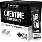 Jacked Factory Creatine Monohydrate Stick Packs 150g - 5g Daily Creatine Supplement for Men and Women, Vegan-Friendly, Third-Party Tested - 30 Servings, Unflavored