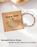 Moving Going Away Farewell Goodbye Gift for Coworker Women Friend Bracelet