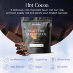 MoonBrew Nighttime Magnesium Hot Cocoa, Natural Sleep Aid Drink Mix for Adults - Calming Melatonin-Free Sleep Support - Sleepy Hot Chocolate Powder with L-Theanine, Passionflower & Zinc Glycinate