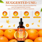 Soursop Bitters Liquid Drops 10 in 1 with Sea Moss, Moringa, Turmeric, Black Seed Oil, Oregano, Ashwagandha | Herbal Extracts for Overall Health-Enhancing | Vegan, Non-GMO | 2 Fl Oz (Orange Flavor)