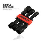 Neiko 10191A Impact Ready Magnetic Nut Driver | 6 Piece | MM | 8 to 14 mm | 2-9/16” Length | Cr-V, metric, Master Kit