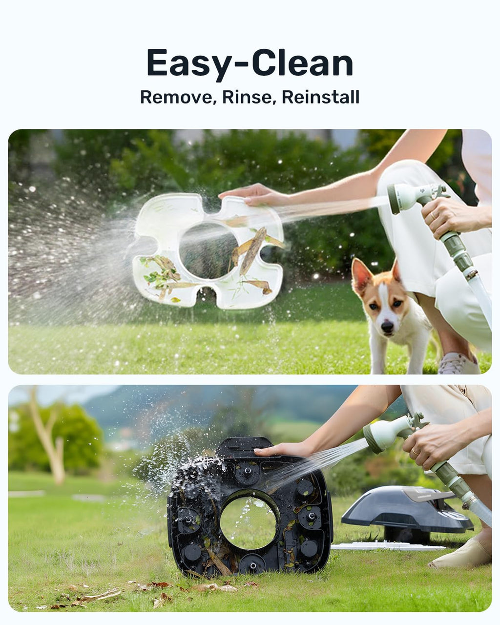 Gosvor Cordless Robotic Pool Cleaner, Efficient Pool Vacuum, 90 Min Runtime, Self-Parking, 7.5 lbs Lightweight, Suitable for Above Ground Pools up to 860 sq.ft, Gray