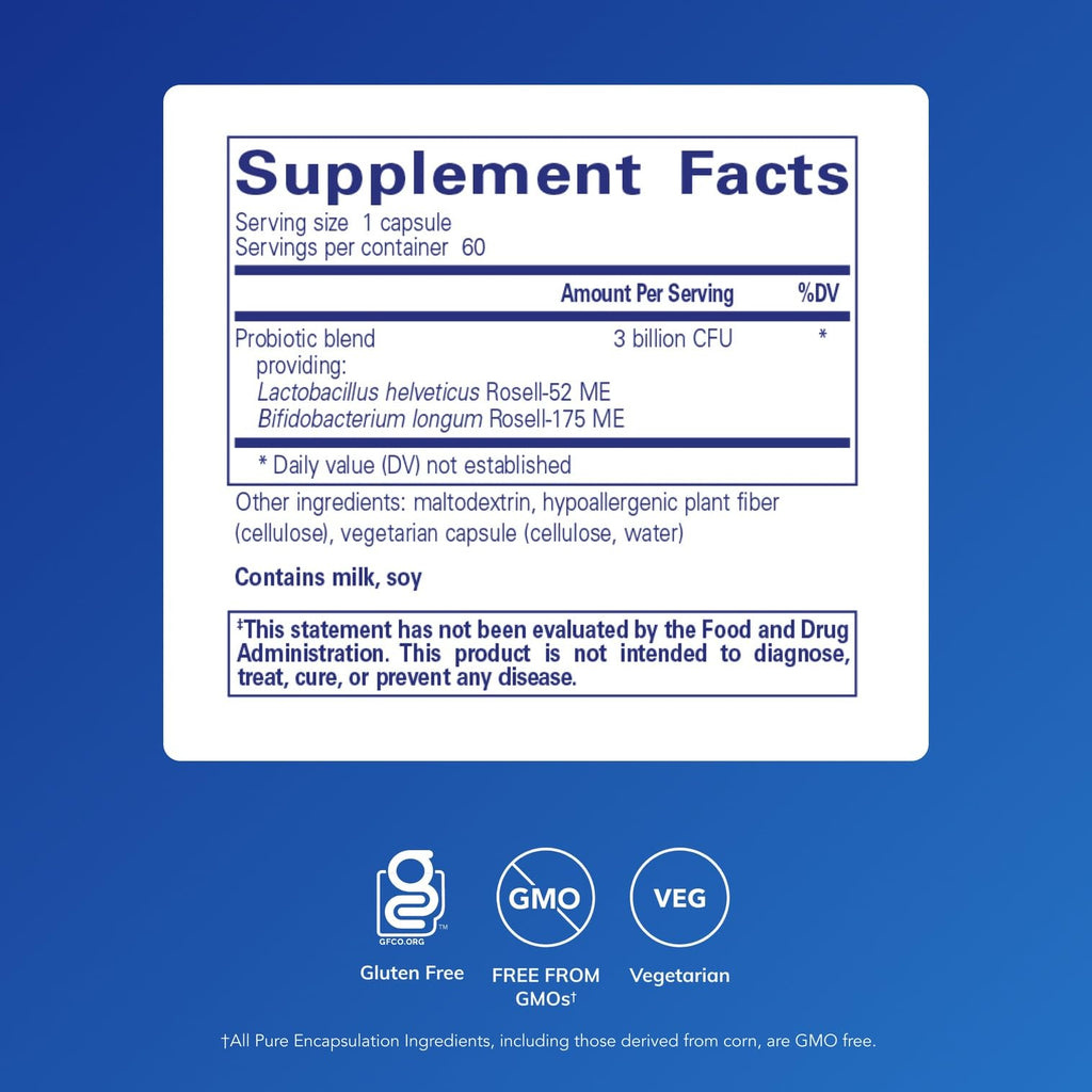 Pure Encapsulations ProbioMood | Shelf Stable Probiotic Combination Designed to Support Relaxation and G.I. Function* | 60 Capsules