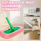 Nicemiya 8 Pack Reusable Mop Pads Compatible with Swiffer Sweeper, Microfiber Chenille Washable Swiffer Mop Pads, Dry & Wet Sweeping Mopping Cloths (Pink)