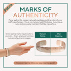 TheraCopper Pure Copper Bracelets for Women & Men, Cuff (Hammered)