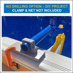 LEAF BONE – Leaf Skimmer Kit for Above Ground Pools and In-Ground Pools, Hands-Free Pool Skimmer holds your Leaf Rake Net to skim floating debris, Fits Most Leaf Nets (Net Not Included)