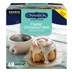 Cinnabon Classic Cinnamon Roll Keurig Single-Serve K-Cup Pods, Light Roast Coffee, 48 Count