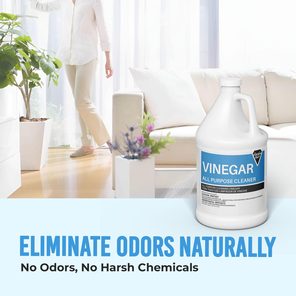 (4 Gallons) - Distilled White Cleaning Vinegar 6% Acidity - Multi-Purpose Household Surface Cleaner, Safe for Laundry