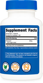 Nutricost Policosanol 25mg, 120 Capsules - Gluten Free, Non-GMO, and Vegetarian Friendly