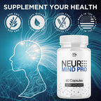 (2 Pack) Neuro Mind Pro Capsules, Official NeuroMind Pro Brain Health Pills with All Natural Ingredients, Brain Health and Wellness Supplement with Premium Vitamins for Women and Men (120 Capsules)