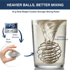 Shaker Balls for Protein Shakes, 304 Stainless Steel Shaker Balls for Bottles, Smooth Mixing (6 Small 6 Large)
