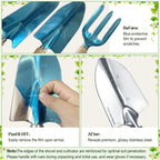 Garden Tools 9 Pcs Heavy Duty Gardening Tool Set Green Tote Bag Men Women