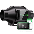 VIVOSUN G4 4" 195 CFM Inline Fan &Smart Controller, Aerozesh for IndoorGrow