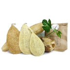 Miw Piw Natural Loofah Dish Sponge (Pack 10) - Vegetable Scrubber for Kitchen - 100% Biodegradable Compostable Dishwashing Scouring Pad, Zero Waste Plastic Free Eco Friendly Sustainable