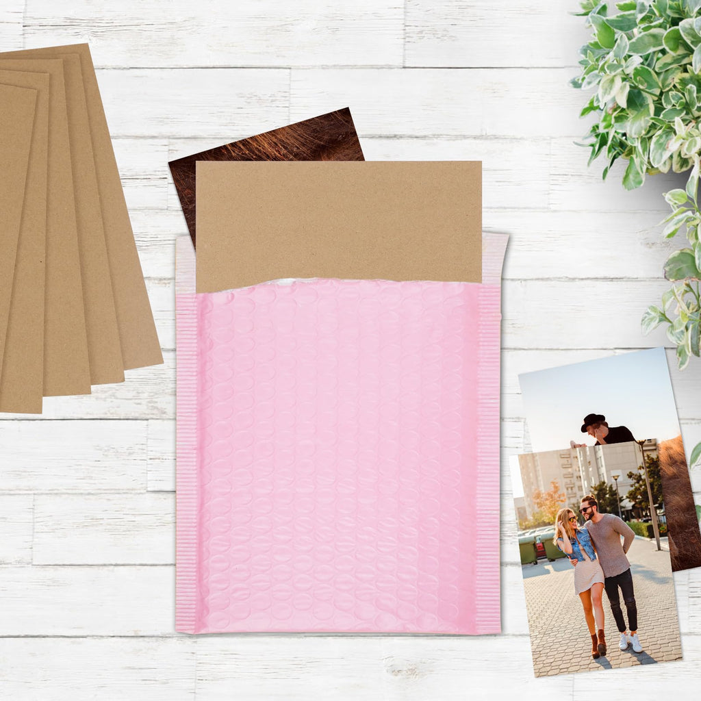RLAVBL 50 Pack 8x10 Corrugated Cardboard Sheets, Flat Cardboard Inserts for Shipping, Mailing, Packing, DIY Crafts