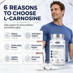 Herbounty L-Carnosine Supplement 500mg, 120 Capsules Vitality Support