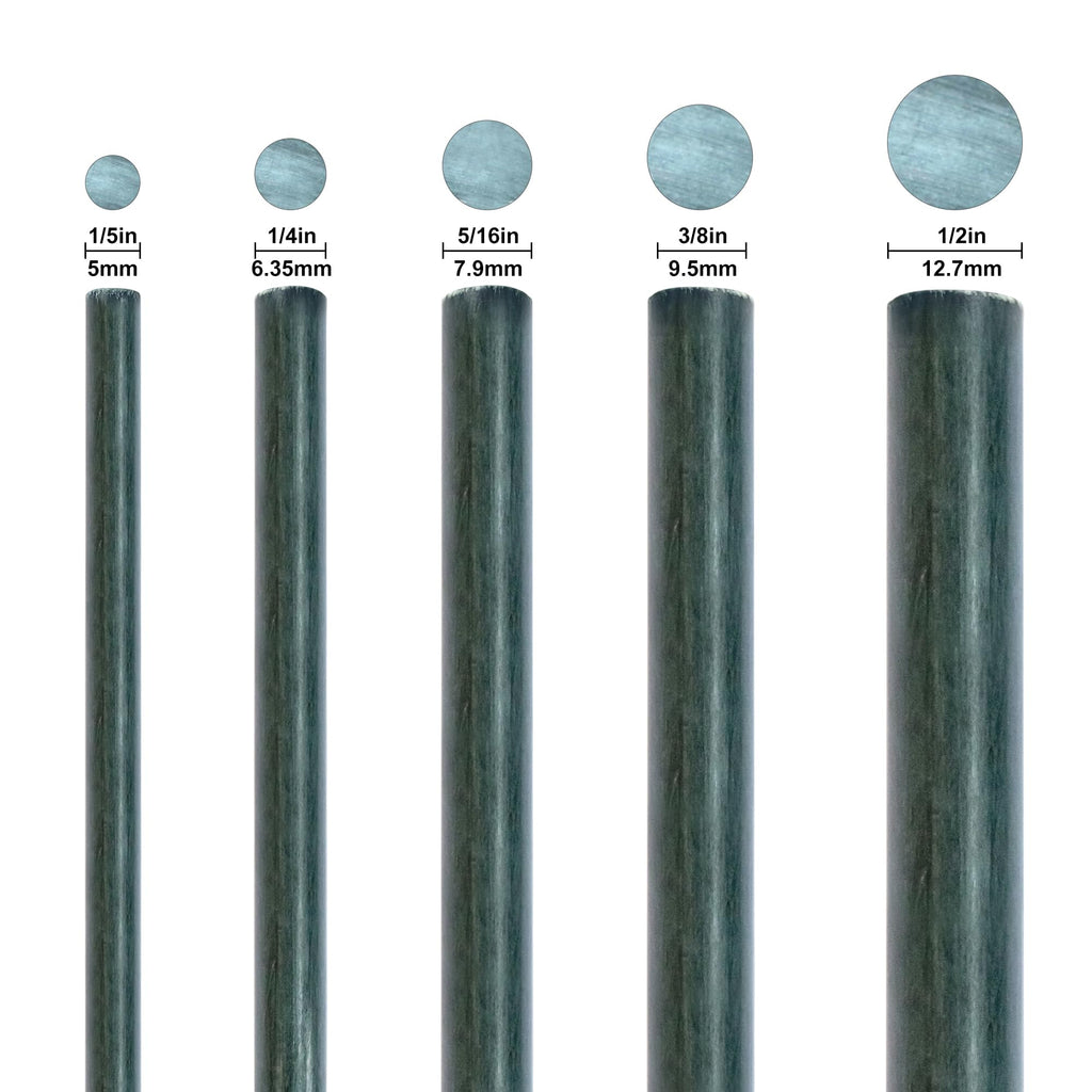 EcoStake Garden Stakes 6-Ft for Climbing Plants Supports Pole 20 Pack Rust-Free Plant Sticks Fence Post