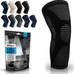 POWERLIX Leg Sleeve - Best Knee Brace for Leg Pain for Men & Women Knee Support for Running, Basketball, Volleyball, Weightlifting, Gym, Workout, Sports Please Check Sizing Chart