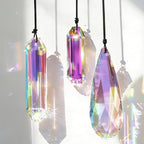 Set 3 Sun Catcher Crystal Prisms AB Colored Crystal Suncatchers for Window