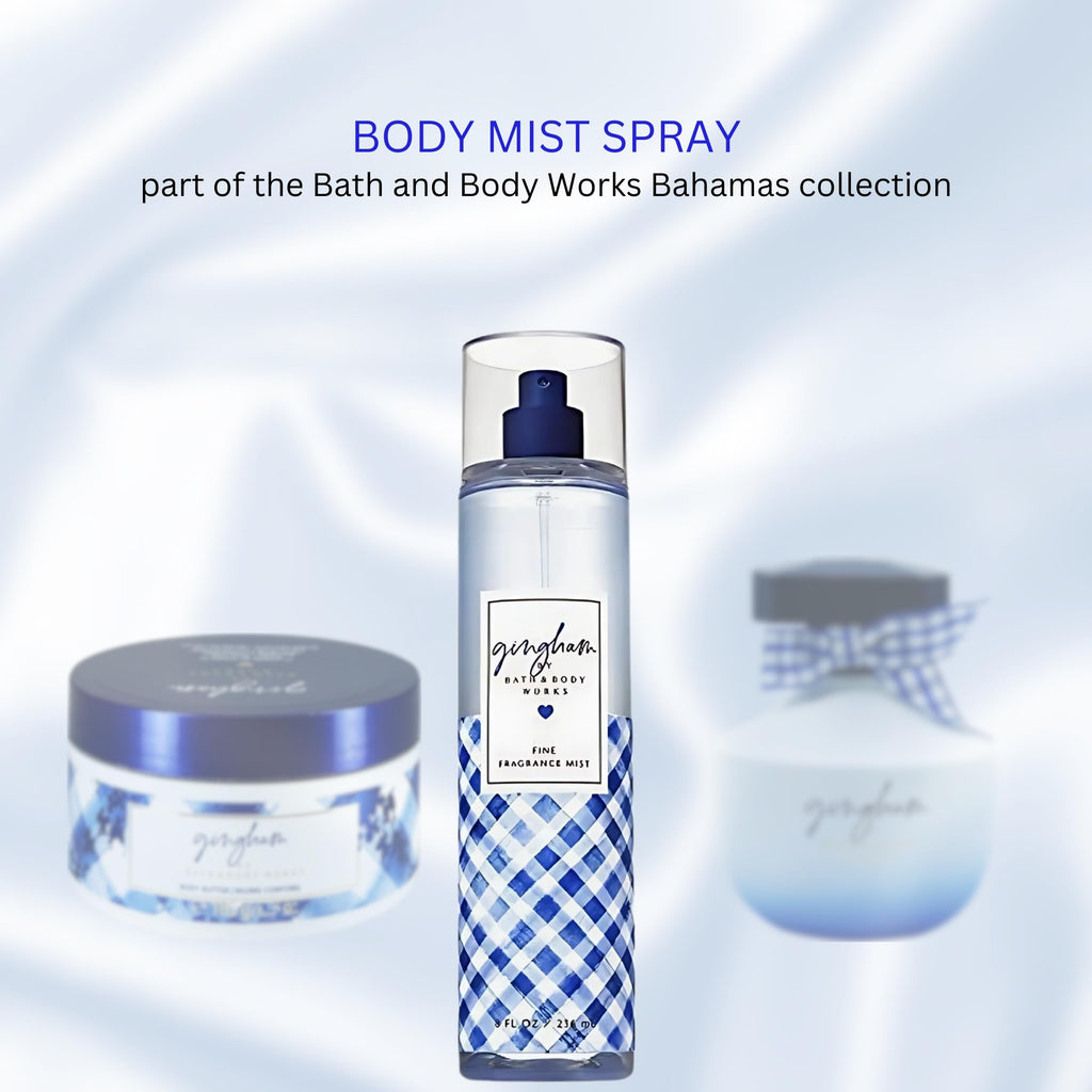 Bath & Body Works Fine Fragrance Body Spray Mist 8 fl oz / 236 mL (Gingham)