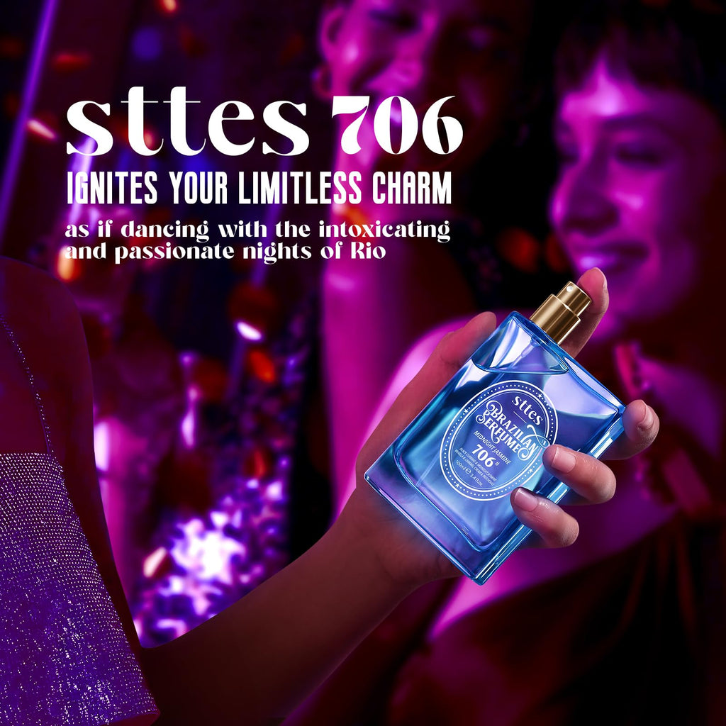 Sttes Perfume 706# (MIDNIGHT JASMINE) ��� Eau De Parfum 100ml (3.4 fl oz) ��� Black Currant, Jasmine, Vanilla