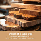 Carnauba Wax Paste - Paste Finish Wax - Buffing Compounds & Wax for Use Wood Buffing, High-Gloss Finish