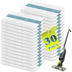 KVLZ Disposable Hard Floor Pad Refills, Compatible with Shark VACMOP Pro VM252 VM251 VM250 VM200 VC205 QM250 VM190 VM200P12 VMP30 for use on All Sealed Floors (30-PCS)